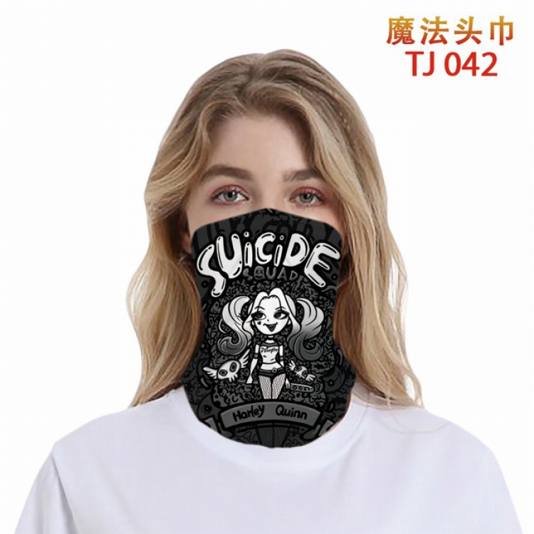 TJ-042-Harley Quinn Personalized color printing magic turban scarf