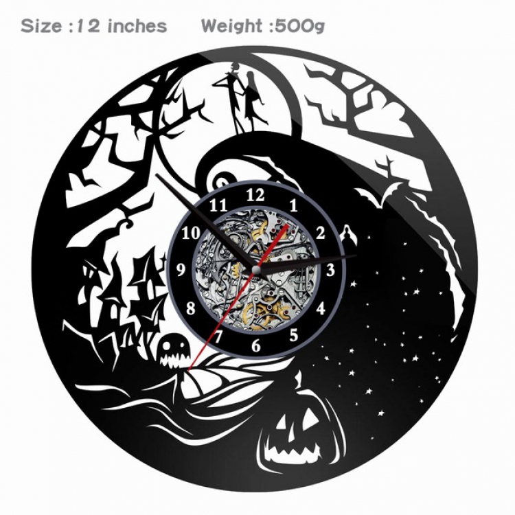 015-The Nightmare Before Creative painting wall clocks and clocks PVC material No battery