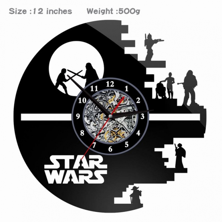 009-Star Wars Creative painting wall clocks and clocks PVC material No battery