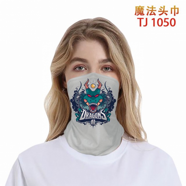 TJ-1050-Dragon Ball Color printing magic turban scarf