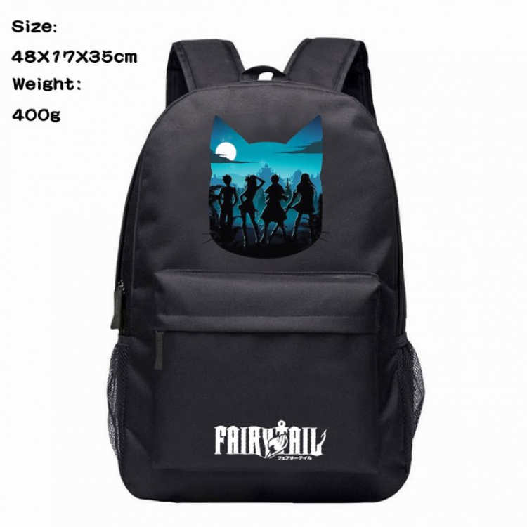 Fairy tail Anime 600D Canvas Backpack Waterproof School Bag 48X17X35CM 400G