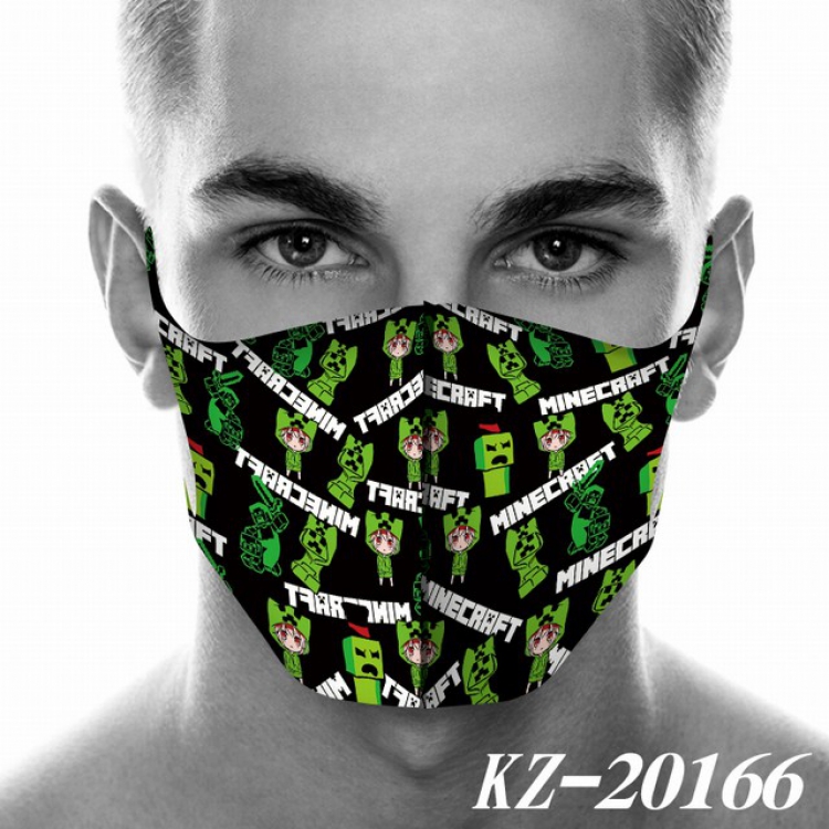 Minecraft Anime 3D digital printing masks a set price for 5 pcs KZ-20166