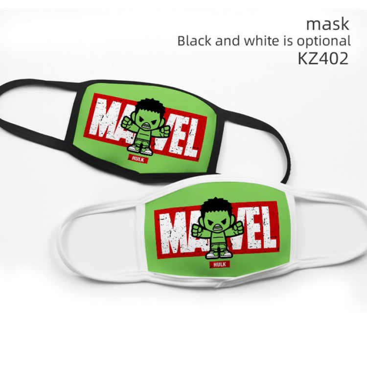 The Avengers Hulk Color printing Space cotton Mask price for 5 pcs KZ402