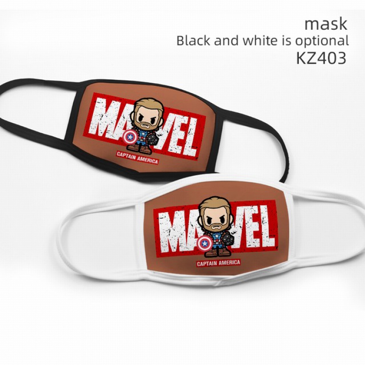 The Avengers Captain America Color printing Space cotton Mask price for 5 pcs KZ403