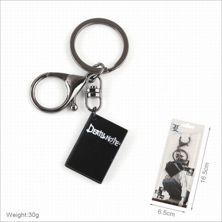 Death note Keychain pendant ornament 3CM 16.5X6.5CM 30G price for 5 pcs