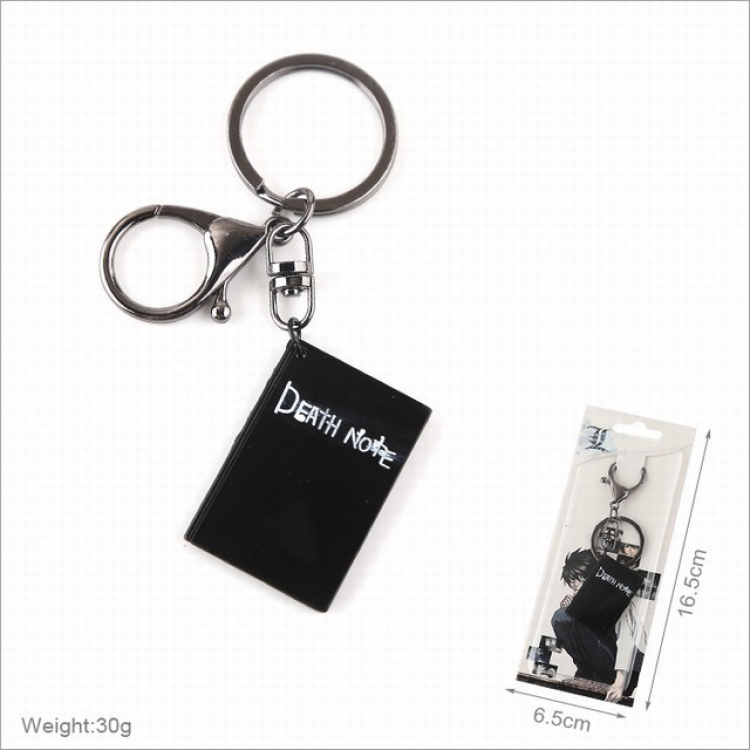 Death note Keychain pendant ornament 4CM 16.5X6.5CM 30G  price for 5pcs