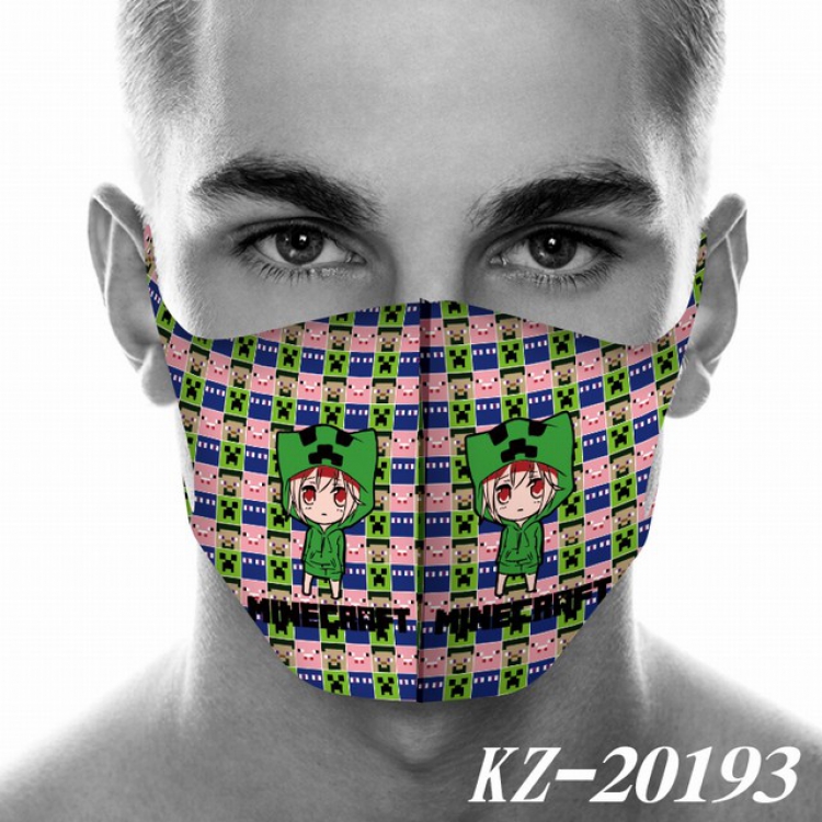 Minecraft Anime 3D digital printing masks a set price for 5 pcs KZ-20193