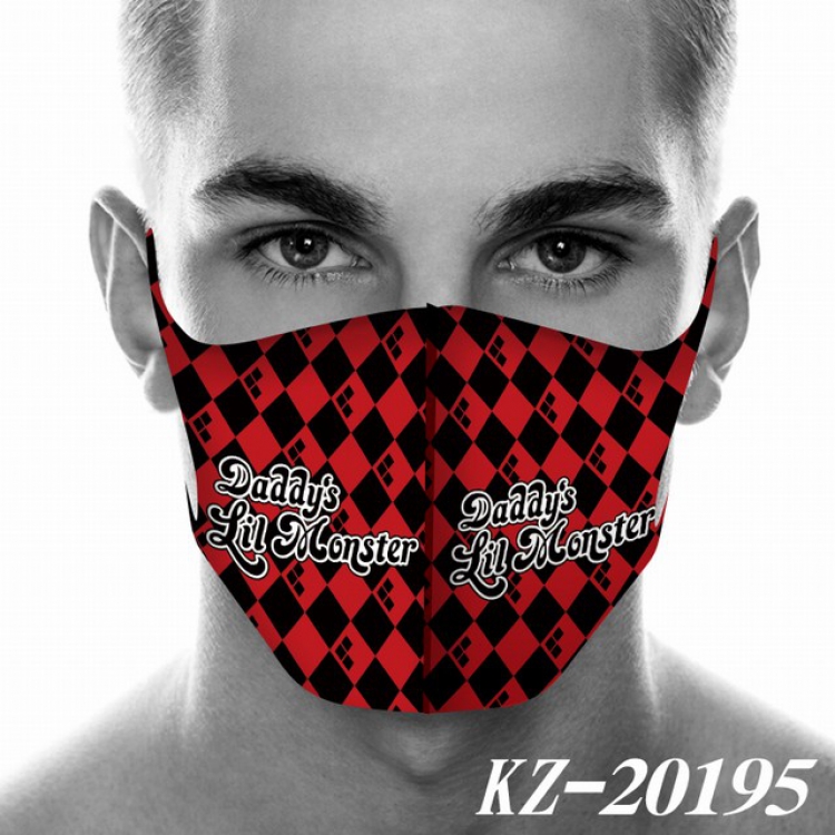 Suicide Squad Anime 3D digital printing masks a set price for 5 pcs KZ-20195