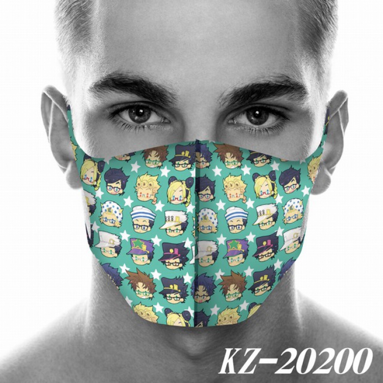 JoJos Bizarre Adventure Anime 3D digital printing masks a set price for 5 pcs KZ-20200