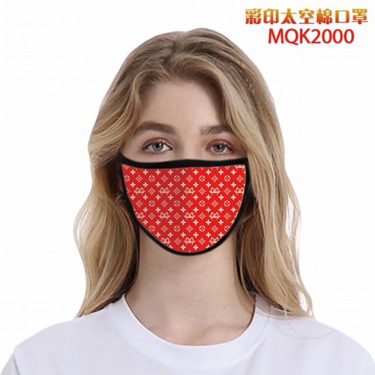 Personality color printing Space cotton Masks price for 5 pcs MQK2000