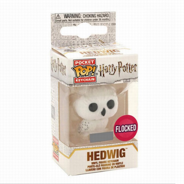 Funko-POP-Harry Potter Hedwig Q version doll Boxed Figure Keychain pendant 5CM