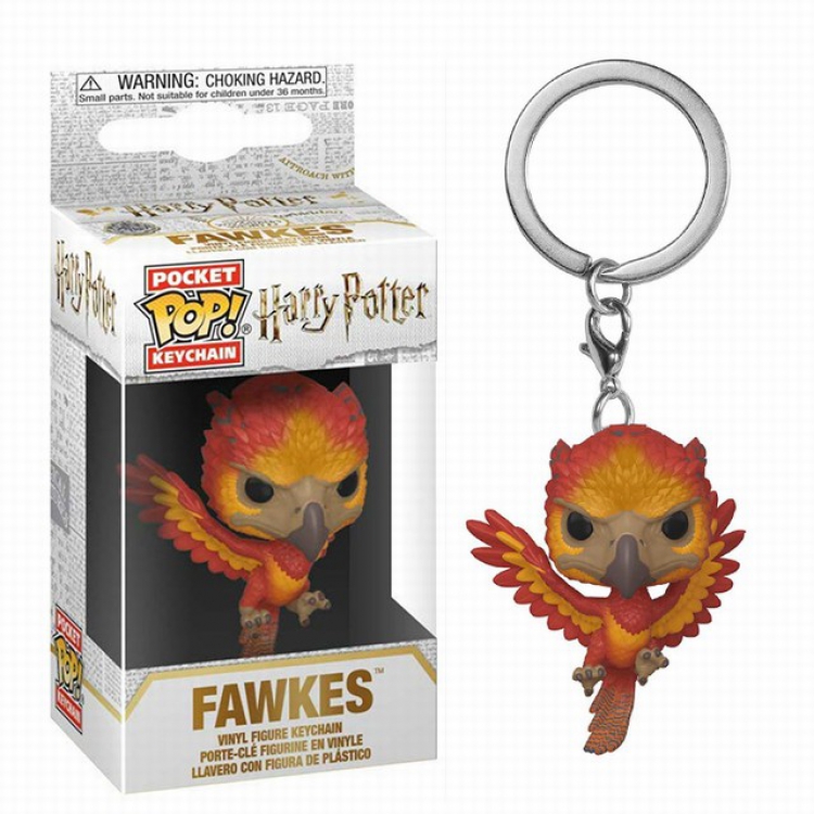 Funko-POP-Harry Potter Fawkes Q version doll Boxed Figure Keychain pendant 5CM
