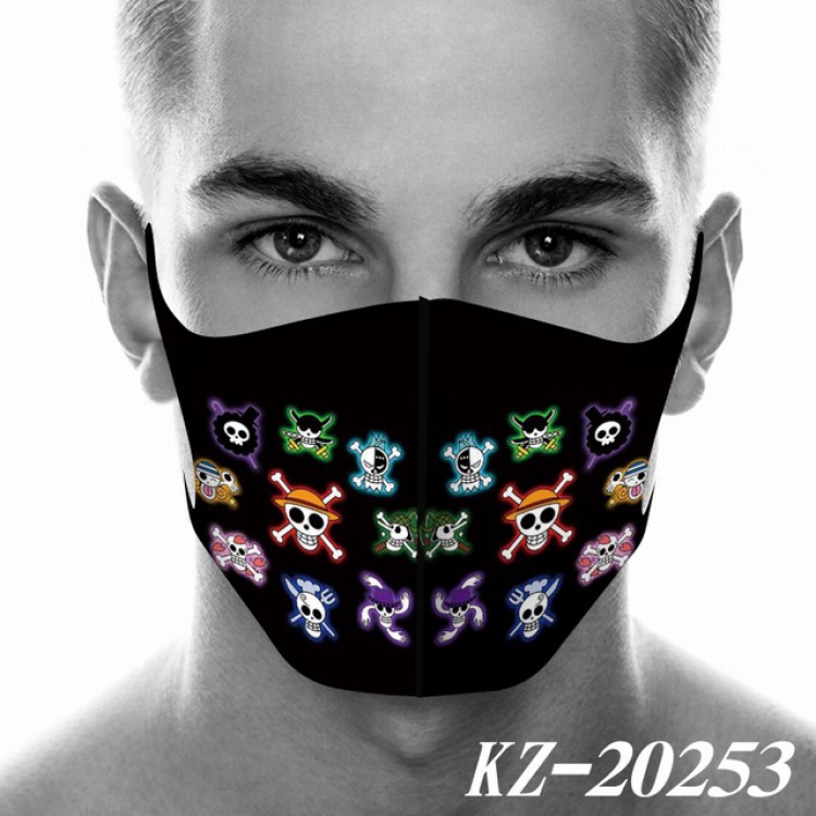 One Piece Anime 3D digital printing masks a set price for 5 pcs KZ-20253