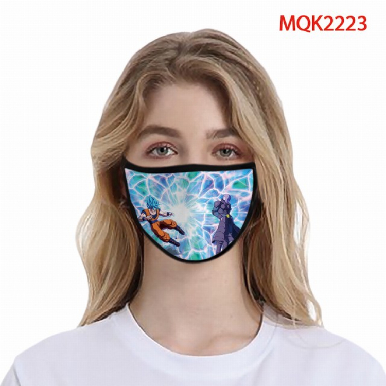 Dragon Ball Color printing Space cotton Masks price for 5 pcs MQK2223