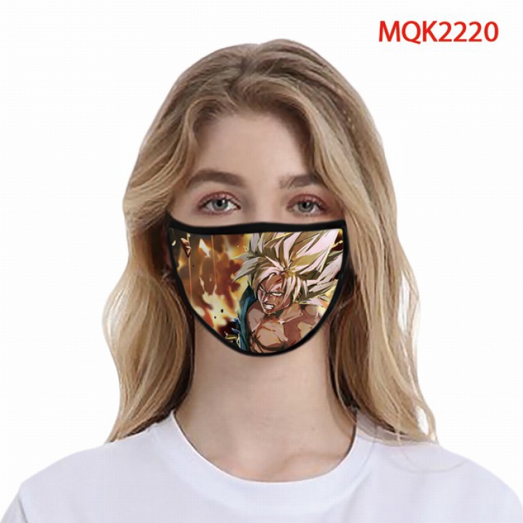 Dragon Ball Color printing Space cotton Masks price for 5 pcs MQK2220
