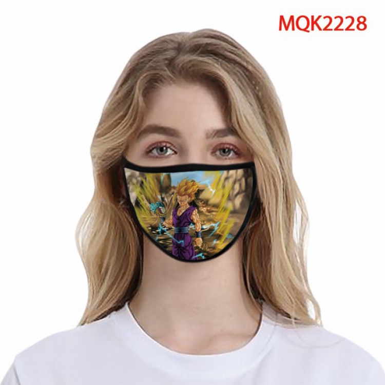 Dragon Ball Color printing Space cotton Masks price for 5 pcs MQK2228
