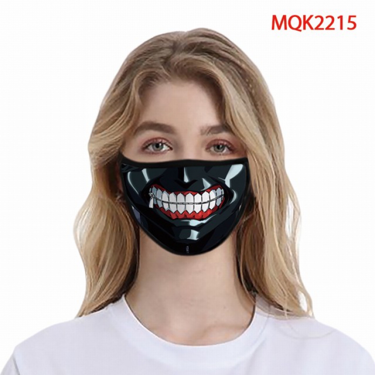 Tokyo Ghoul Color printing Space cotton Masks price for 5 pcs MQK2215