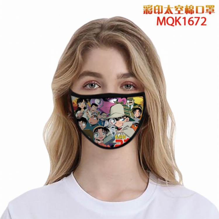 Detective Conan Color printing Space cotton Masks price for 5 pcs MQK1672