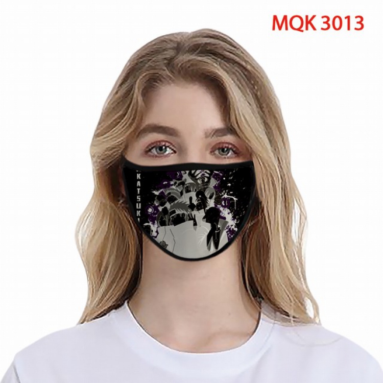 Naruto Color printing Space cotton Masks price for 5 pcs MQK3013