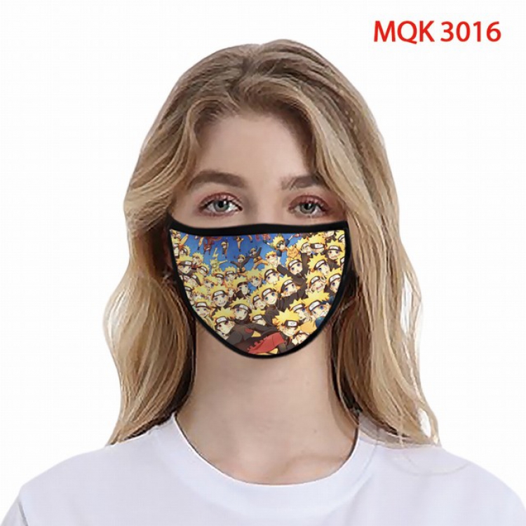 Naruto Color printing Space cotton Masks price for 5 pcs MQK3016
