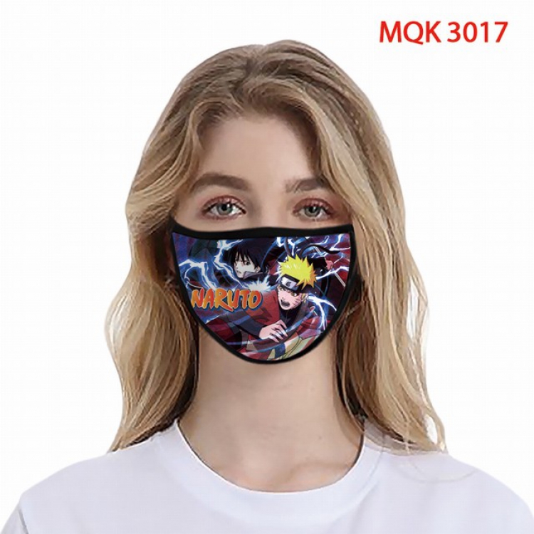 Naruto Color printing Space cotton Masks price for 5 pcs MQK3017