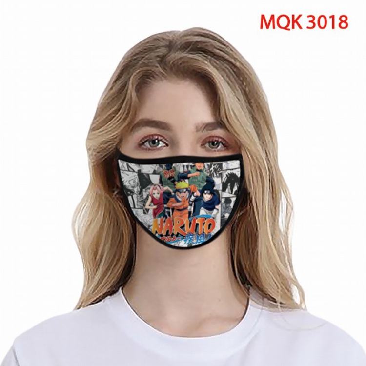 Naruto Color printing Space cotton Masks price for 5 pcs MQK3018