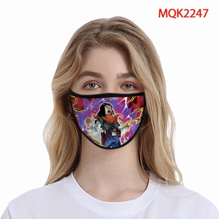 Dragon Ball Color printing Space cotton Masks price for 5 pcs MQK2247