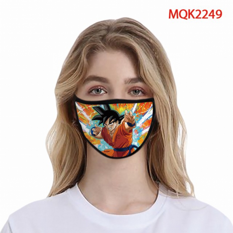Dragon Ball Color printing Space cotton Masks price for 5 pcs MQK2249