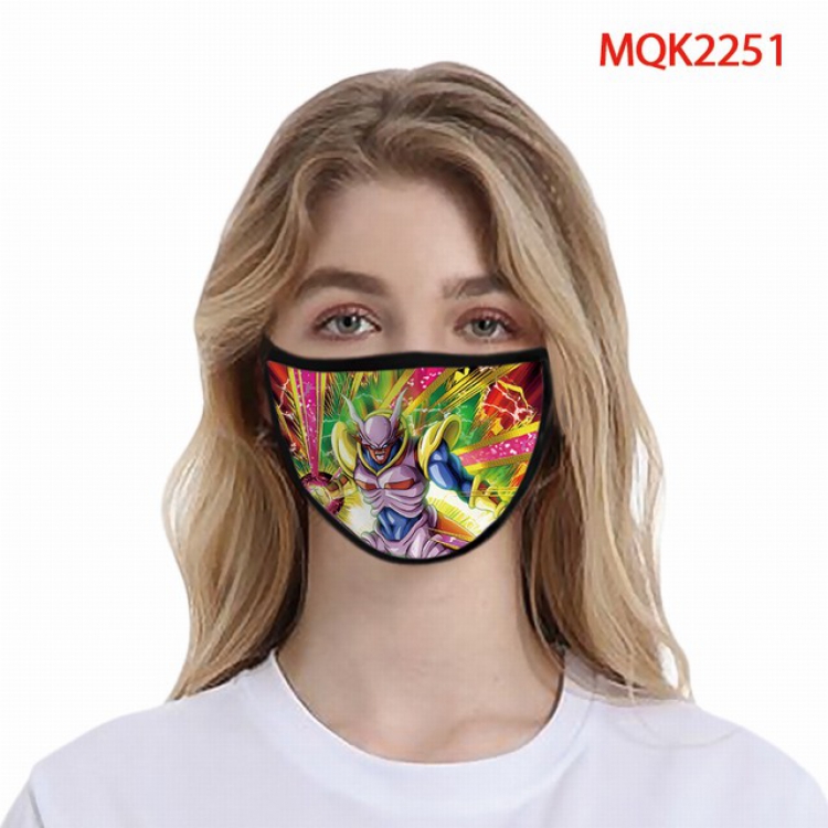 Dragon Ball Color printing Space cotton Masks price for 5 pcs MQK2251