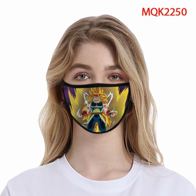 Dragon Ball Color printing Space cotton Masks price for 5 pcs MQK2250