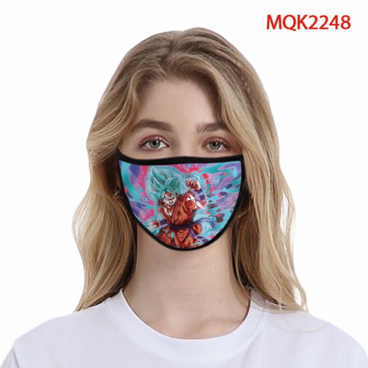 Dragon Ball Color printing Space cotton Masks price for 5 pcs MQK2248