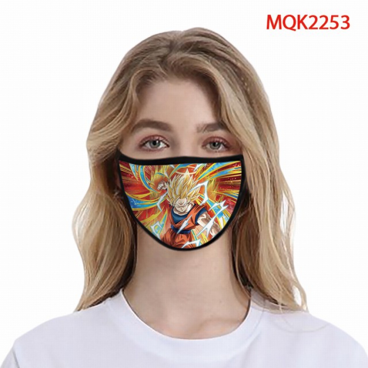Dragon Ball Color printing Space cotton Masks price for 5 pcs MQK2253