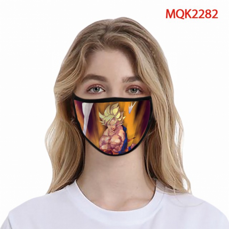 Dragon Ball Color printing Space cotton Masks price for 5 pcs MQK2282