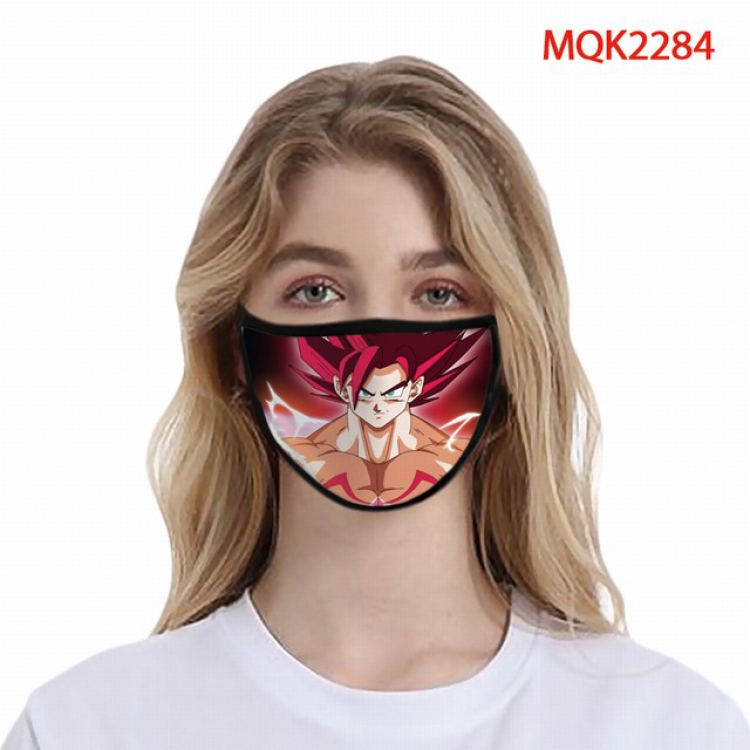 Dragon Ball Color printing Space cotton Masks price for 5 pcs MQK2284