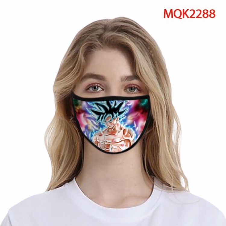 Dragon Ball Color printing Space cotton Masks price for 5 pcs MQK2288