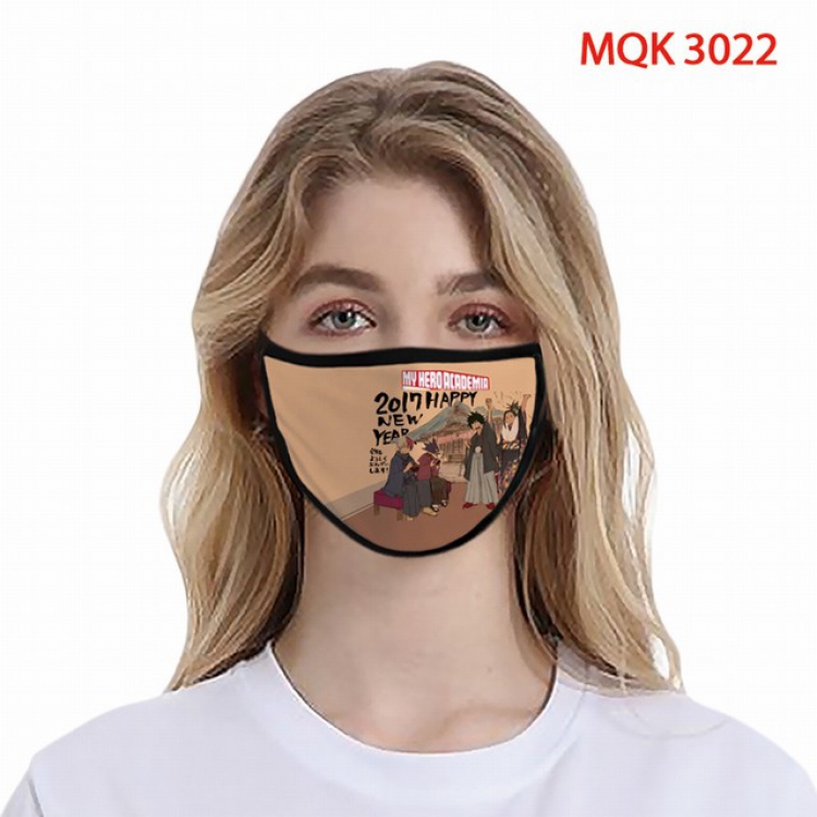 My Hero Academia Color printing Space cotton Masks price for 5 pcs MQK3022