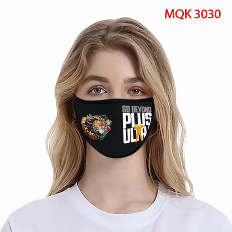 My Hero Academia Color printing Space cotton Masks price for 5 pcs MQK3030