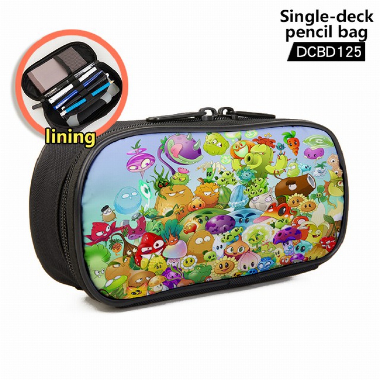 Plants vs. Zombies Game single layer waterproof pen case 25X7X12CM -DCBD125