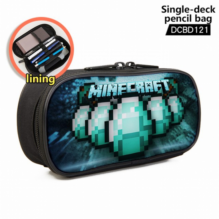 Minecraft Game single layer waterproof pen case 25X7X12CM -DCBD121
