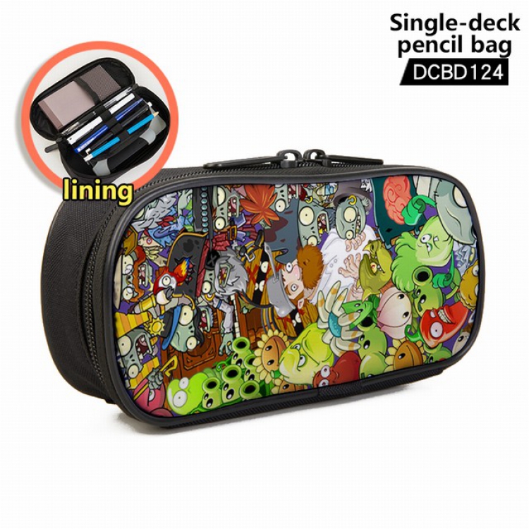 Plants vs. Zombies Game single layer waterproof pen case 25X7X12CM -DCBD124