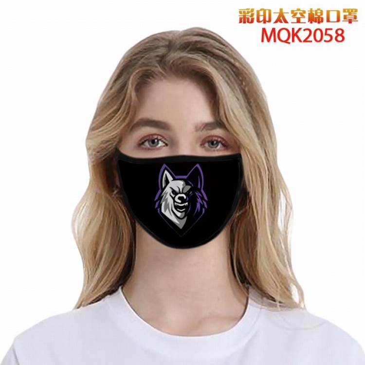 Color printing Space cotton Masks price for 5 pcs MQK2058