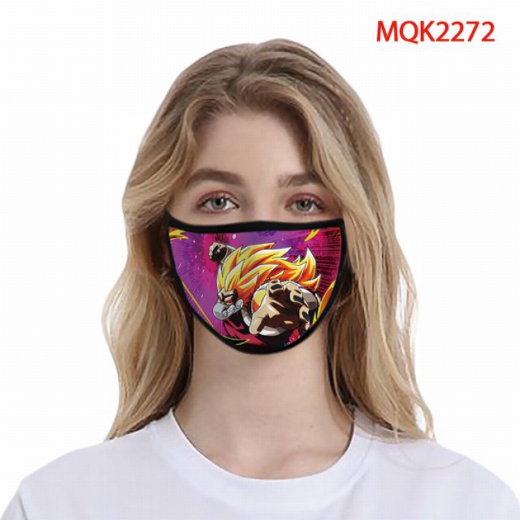 Dragon Ball Color printing Space cotton Masks price for 5 pcs MQK2272