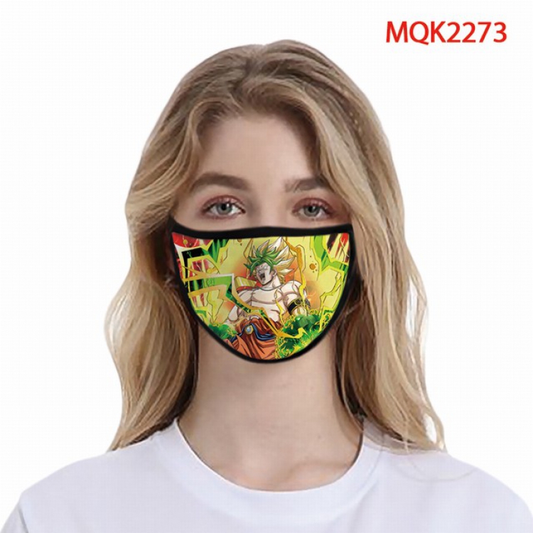 Dragon Ball Color printing Space cotton Masks price for 5 pcs MQK2273