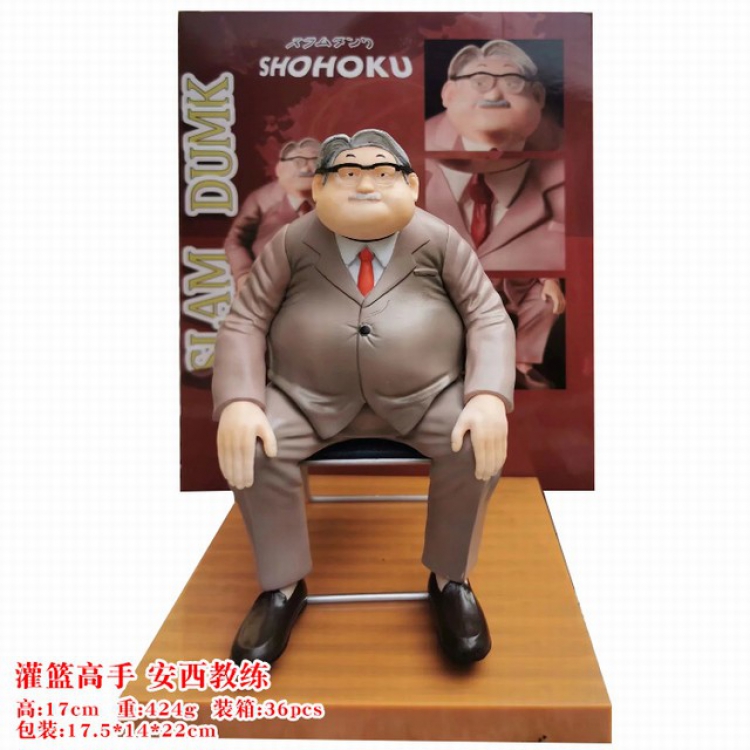 Slam Dunk Anzai Boxed Figure Decoration Model About 17CM 331G