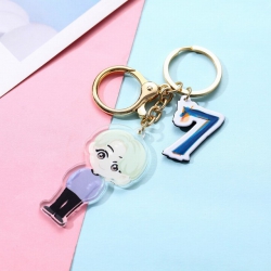 BTS JIMIN Cartoon acrylic key ...