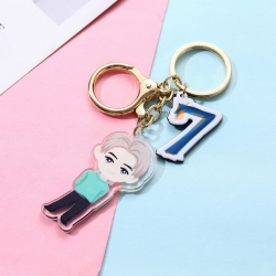 BTS RM Cartoon acrylic key rin...