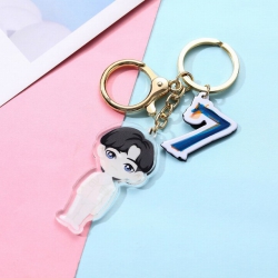 BTS V Cartoon acrylic key ring...