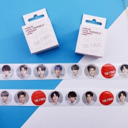 BTS  Round sticker tape hand a...