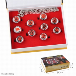 Naruto a set of 10  Ring Neckl...