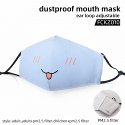 Emoji color dust masks opening...